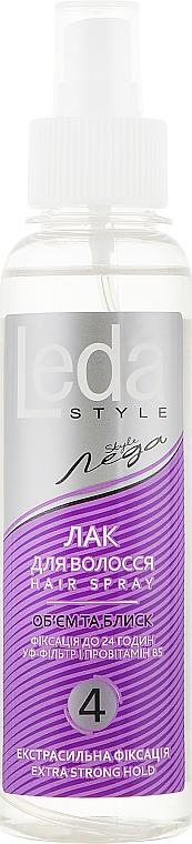 Лак для волосся "Леда Style" екстрасильної фіксації - Supermash — фото N3