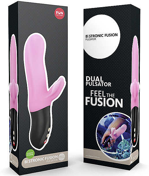 Жіночий вібратор з кліторальним стимулятором, рожевий - Fun Factory Bi Stronic Fusion — фото N1
