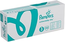 Детские одноразовые подгузники Active Baby-Dry Размер 3 (Midi) 5-9 кг, 208 шт. - Pampers — фото N5