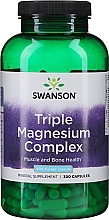 Харчова добавка "Комплекс магнію", 400 мг, 300 капсул - Swanson Triple Magnesium Complex — фото N1