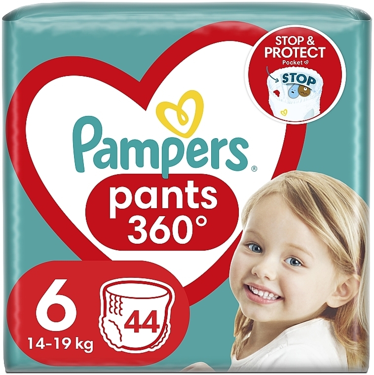 Підгузки-трусики, розмір 6 (14-19 кг), 44 шт. - Pampers Pants — фото N1