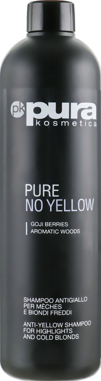 Шампунь против желтизны для мелированных и окрашенных волос - Pura Kosmetica Pure No Yellow Shampoo — фото N1
