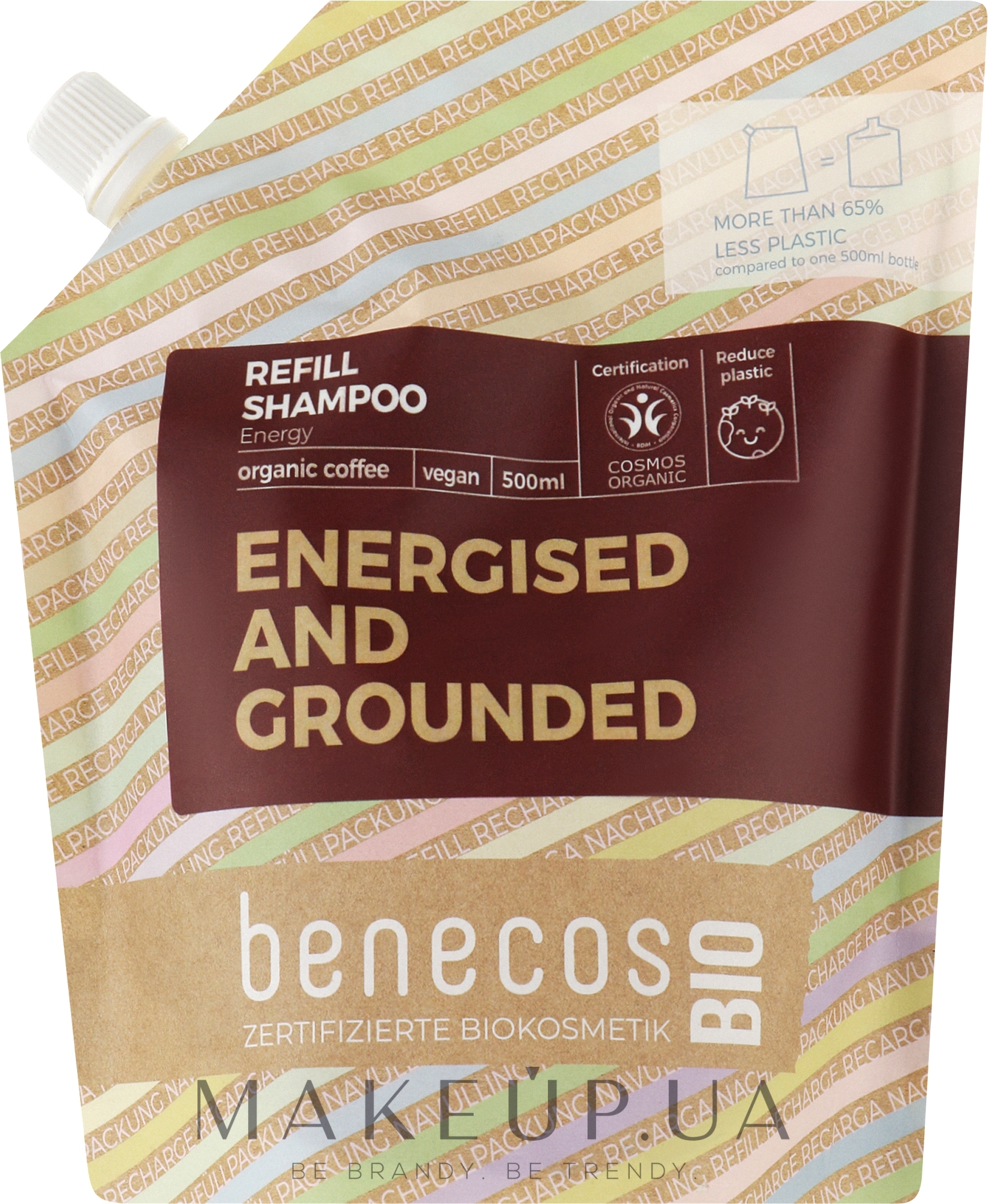 Шампунь для волос - Benecos Energy Organic Coffee Shampoo (дой-пак) — фото 500ml