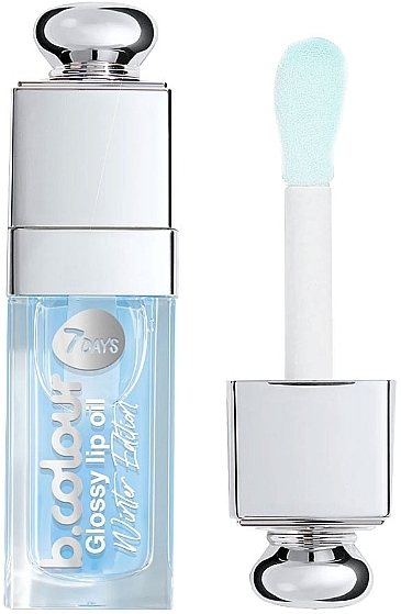 Олія для губ із блиском - 7 Days B.Colour Winter Edition Glossy Lip Oil — фото N1