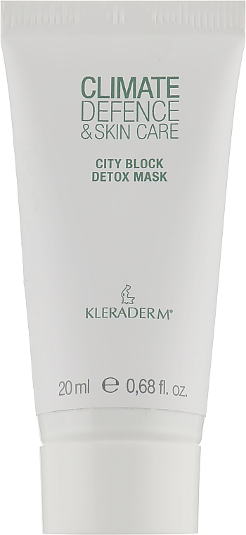 Маска-детокс з відбілювальною дією для обличчя - Kleraderm Climate Defence City Block Detox Mask — фото N1