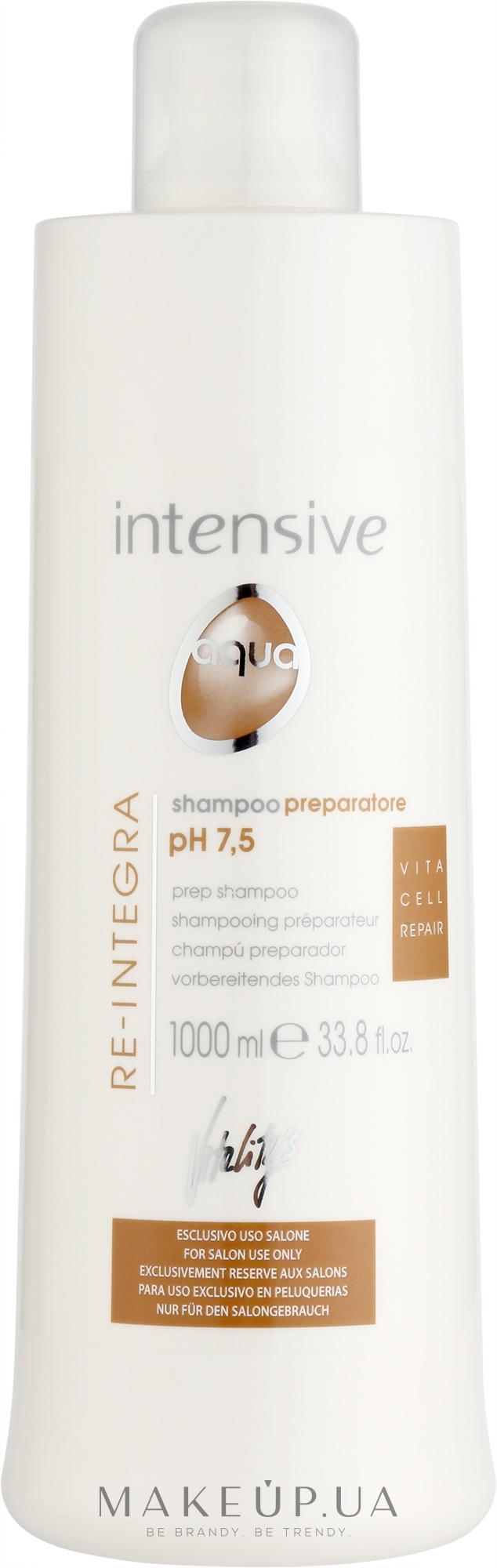 Шампунь для глубокой очистки - Vitality's Intensive Aqua Re-Integra Shampoo pH 7,5 — фото 1000ml