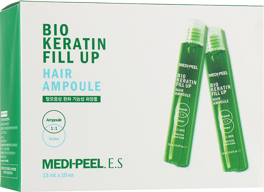 Укрепляющие филлеры для волос - Medi Peel Bio Keratin Fill Up Hair Ampoule — фото N3