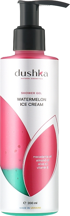 Гель для душу "Кавунове морозиво" - Dushka Watermelon Ice Cream Shower Gel — фото N2