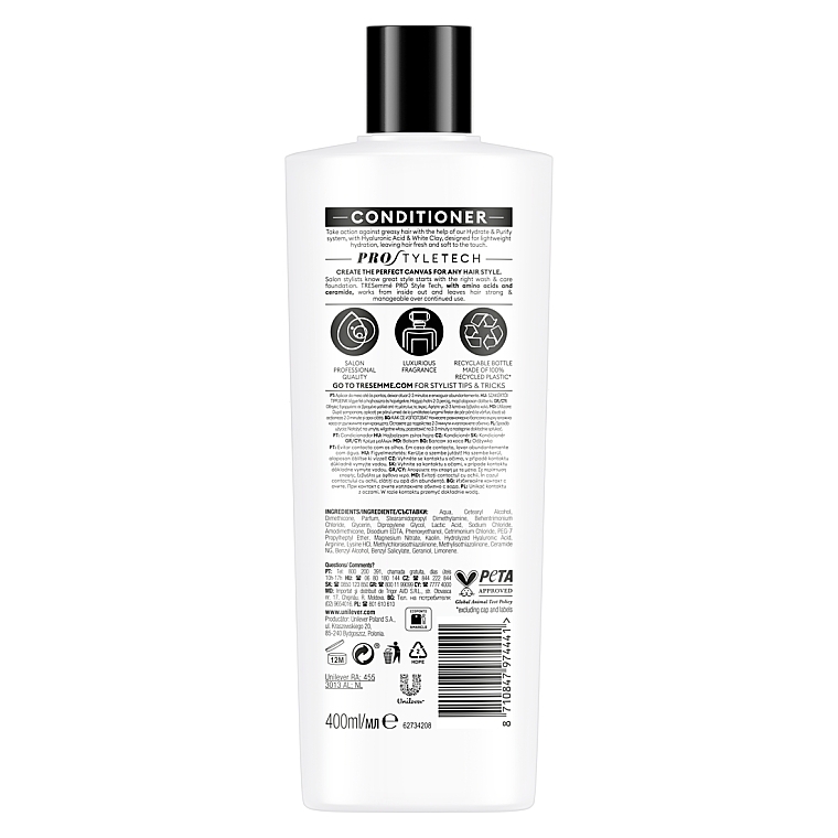 Кондиціонер зволожувальний - Tresemme Hydrate & Purify Conditioner — фото N2