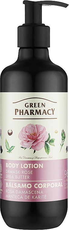 Лосьйон для тіла "Дамаська троянда та масло ши" - Зелена Аптека — фото N1