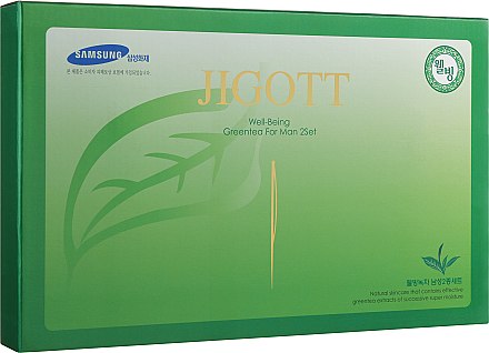 Набор - Jigott Well Being Green Tea (emulsion/150ml + toner/150ml + emulsion/30ml + toner/30ml)
