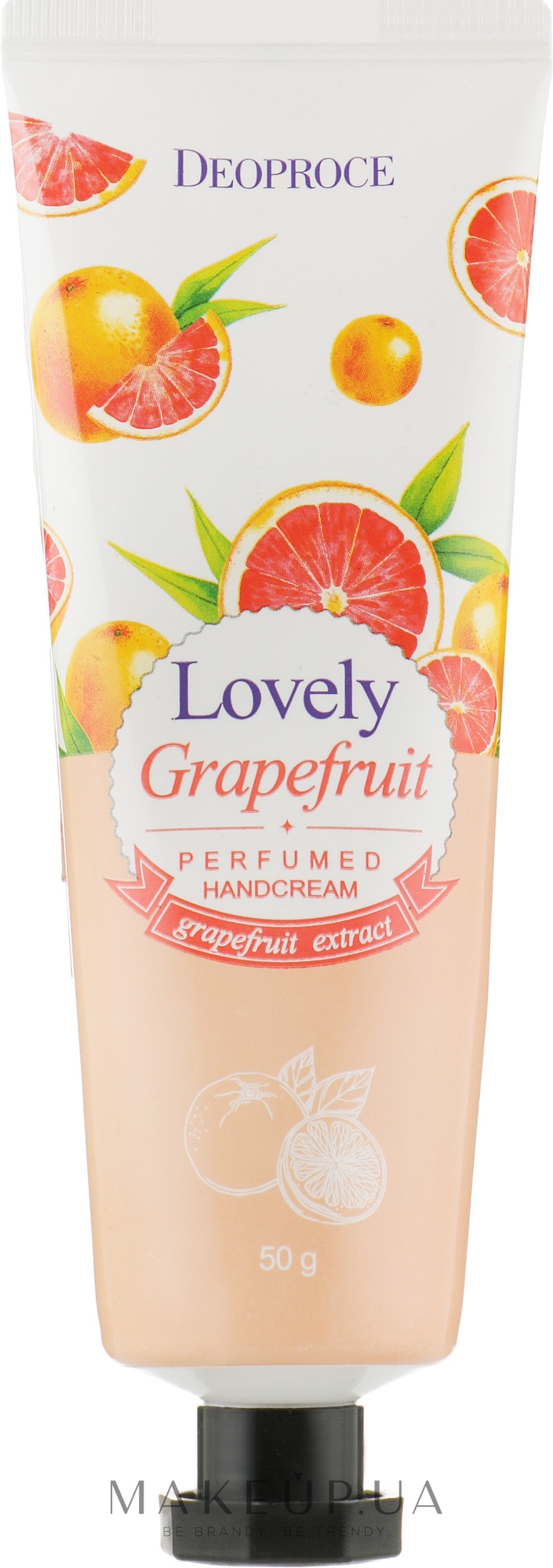 Зволожувальний крем для рук з екстрактом грейпфрута - Deoproce Lovely Grape Fruit Perfumed Hand Cream — фото 50g