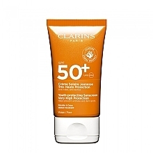Сонцезахисний крем від зморшок - Clarins Youth-Protecting Sunscreen SPF 50 — фото N1