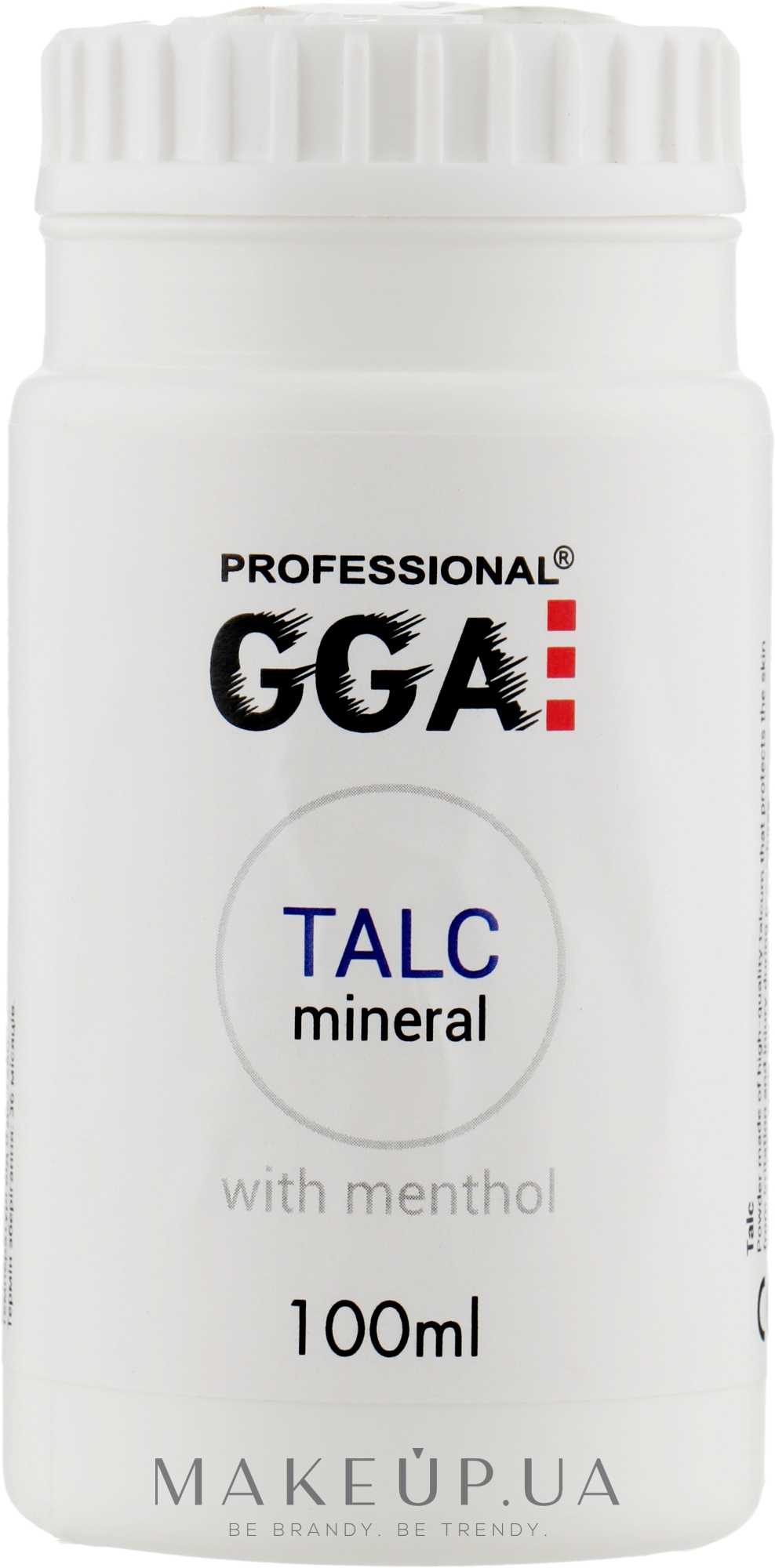 Тальк з ментолом - GGA Professional Talc Mineral — фото 100ml