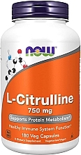 Харчова добавка "L-цитрулін", 750 мг - Now Foods L-Citrulline Veg Capsules — фото N2