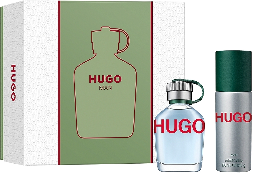 HUGO Man - Набір (edt/75ml + deo/150ml) — фото N2