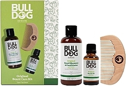 Набір - Bulldog Skincare Original Beard Care Kit (bearg/shmp/200ml + bearg/oil/30ml + comb) — фото N1