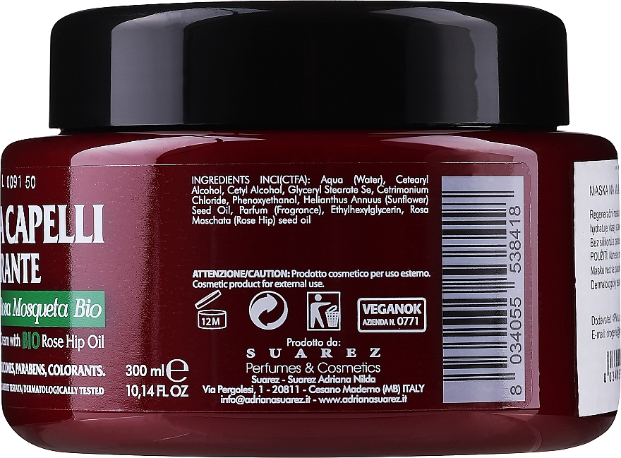 Крем для волос с розовым маслом - Nani Natura Oil Regenerating Hair Cream — фото N2