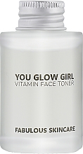 Парфумерія, косметика Вітамінний тонер для обличчя - Fabulous Skincare Vitamin Face Toner You Glow, Girl (міні)
