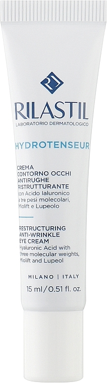 Відновлювальний крем для контуру очей проти зморщок - Rilastil Hydrotenseur Restructuring Anti-wrinkle Eye Cream — фото N1