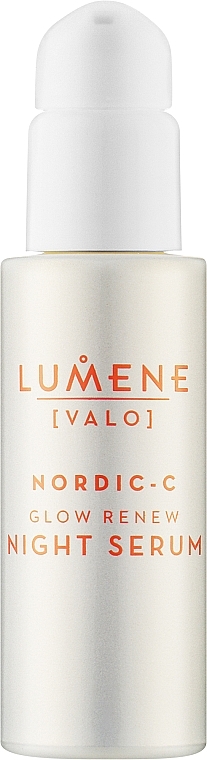 Освітлювальна нічна сироватка для обличчя - Lumene Valo Nordic-C Glow Renew Night Serum — фото N1