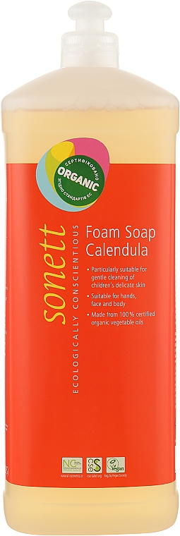 Детское мыло для тела с календулой - Sonett Kids Foam Soap Calendula