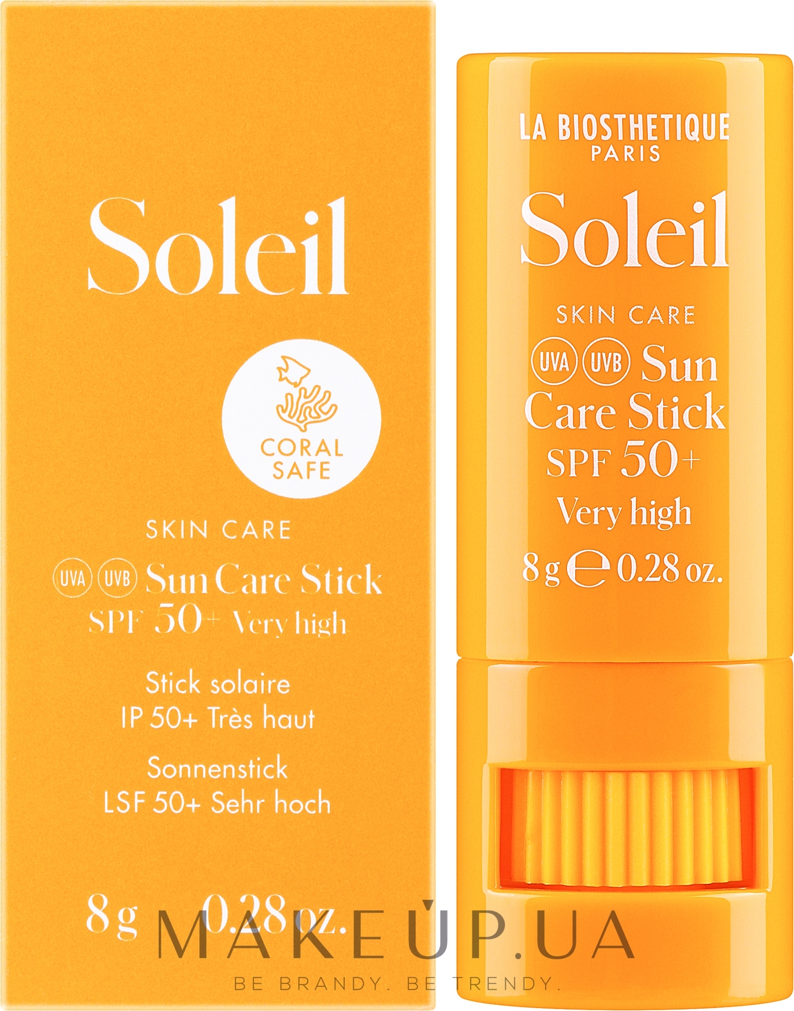 Солнцезащитный стик SPF50 - La Biosthetique Soleil Sun Care Stick SPF50+ — фото 8g