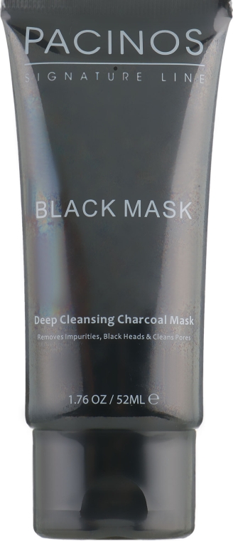Черная маска для лица - Pacinos Black Mask — фото N1