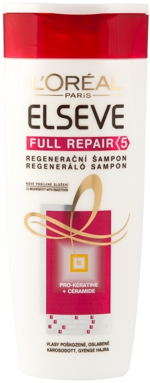 Шампунь для пошкодженого волосся - L'Oreal Paris Elseve Full Repair 5 Shampoo — фото N1