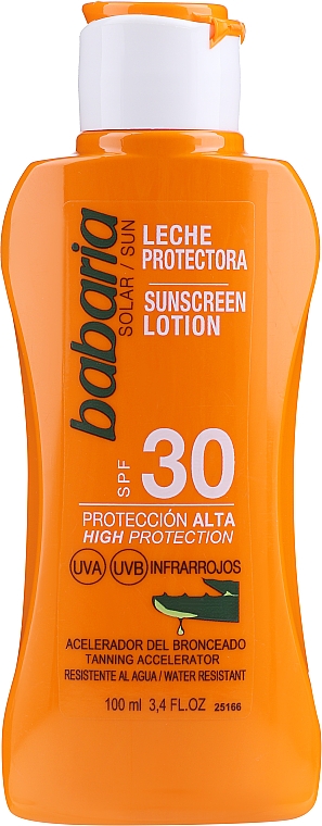 Сонцезахисне молочко для тіла - Babaria Sun Aloe Vera Leite Solar SPF30 — фото N1