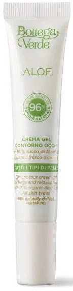 Крем-гель для контура глаз с соком алоэ - Bottega Verde Aloe Eye Contour Cream Gel — фото N1