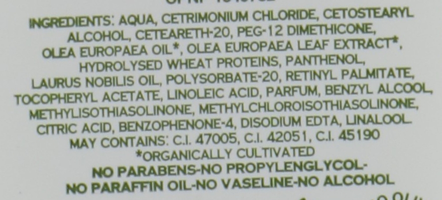 Кондиціонер-тонік для волосся з лавровою олією, органічною оливковою олією та органічним екстрактом листя оливи - Athena's Treasures — фото N3