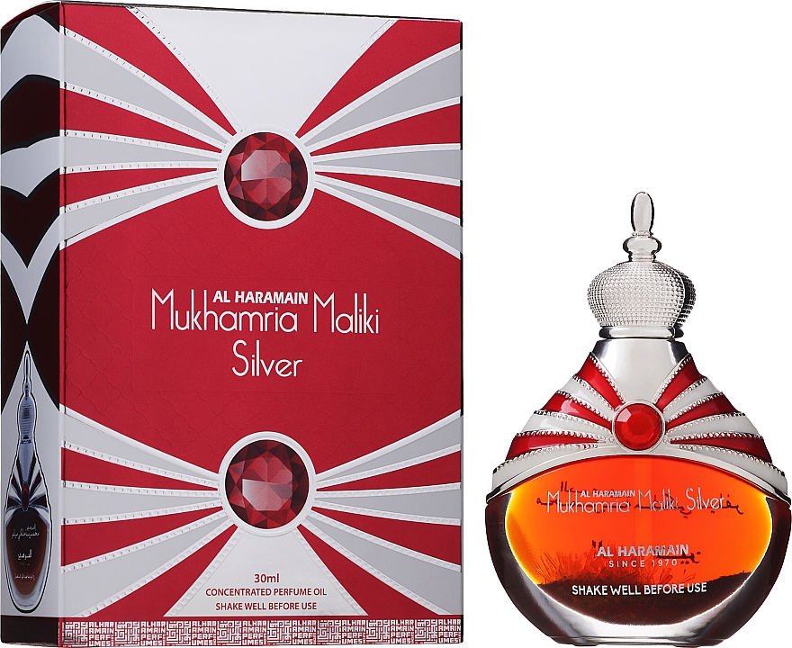 Al Haramain Mukhamria Maliki Silver - Олійні парфуми — фото N1