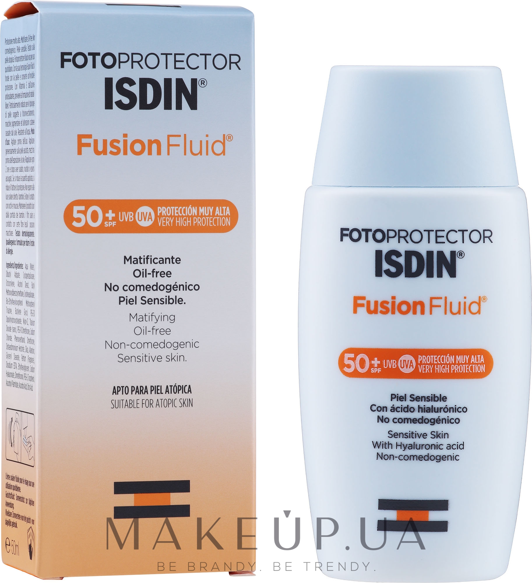 Солнцезащитный флюид SPF50 - Isdin Fotoprotector Fusion Fluid SPF 50+ — фото 50ml