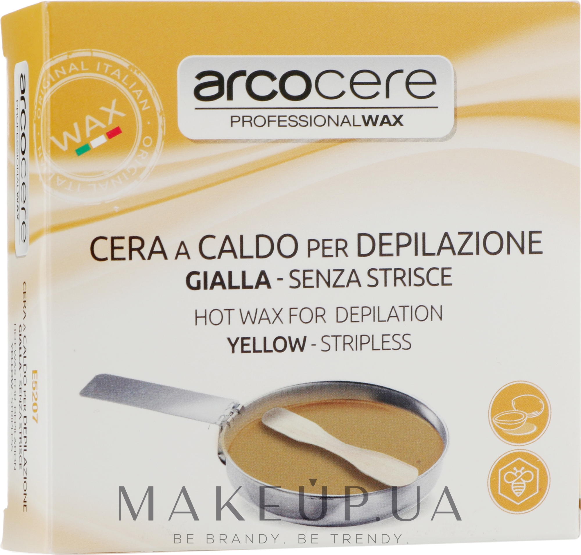 Набір для епіляції з чашею, жовтий - Arcocere Professional Wax Yellow — фото 120g
