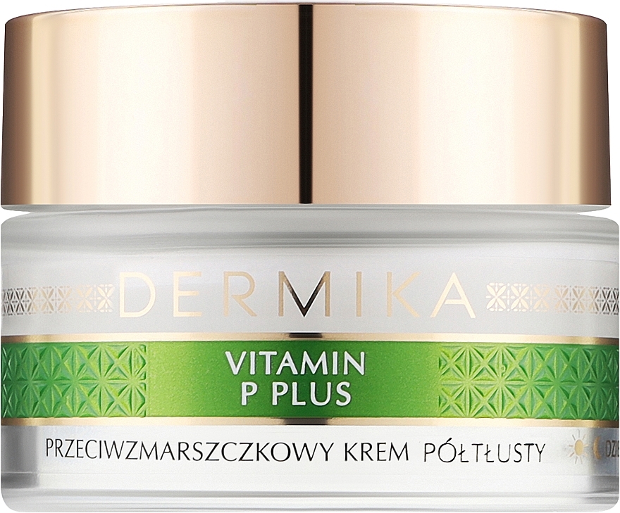 Гипоаллергенный крем против морщин - Dermika Vitamin P Plus Face Cream — фото N1