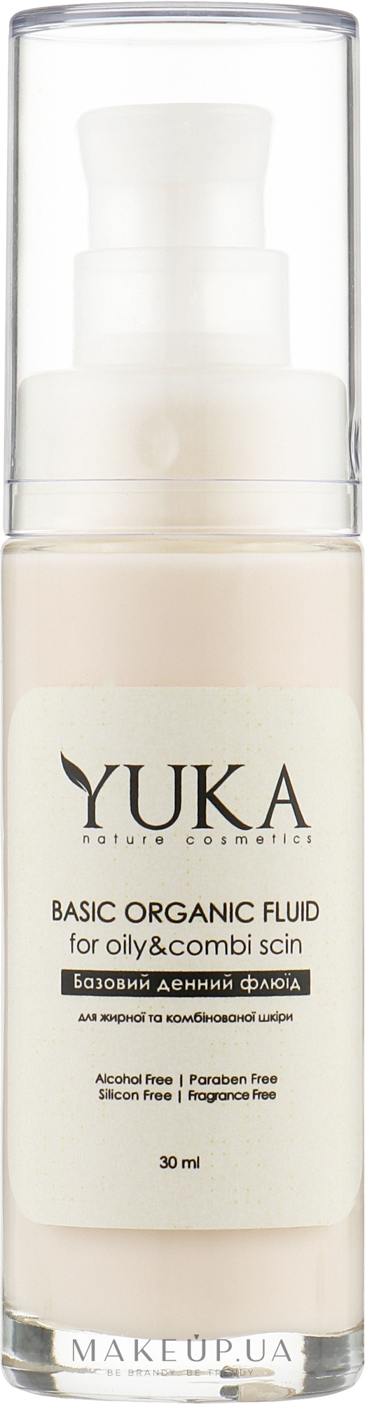 Флюїд для жирної й комбінованої шкіри обличчя "Basic Organic" - Yuka Basic Organic Fluid — фото 30ml