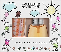 Духи, Парфюмерия, косметика УЦЕНКА Colour Intense Makeup Kids For Girls - Набор (edt/mini/15ml + lip/gloss/6ml) *