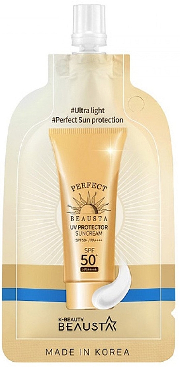 Солнцезащитный крем для лица SPF50 - Beausta UV Protector Sunscreen SPF50