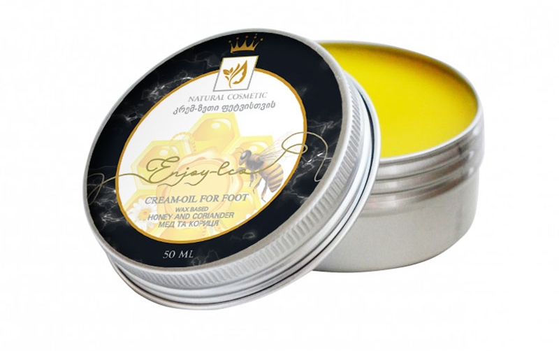 Натуральное крем-масло для ног "Мед, кориандр и корица" - Enjoy & Joy Enjoy Eco Cream-oil For Foot — фото N2