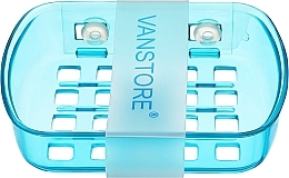 Мыльница прямоугольная, синяя - Vanstore — фото N1