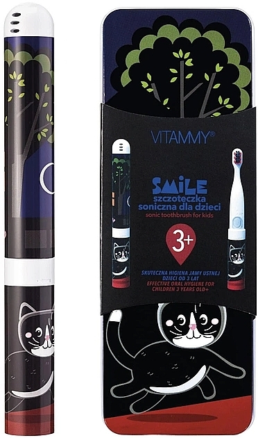 Электрическая зубная щетка "Smile Black Cat" - Vitammy — фото N1