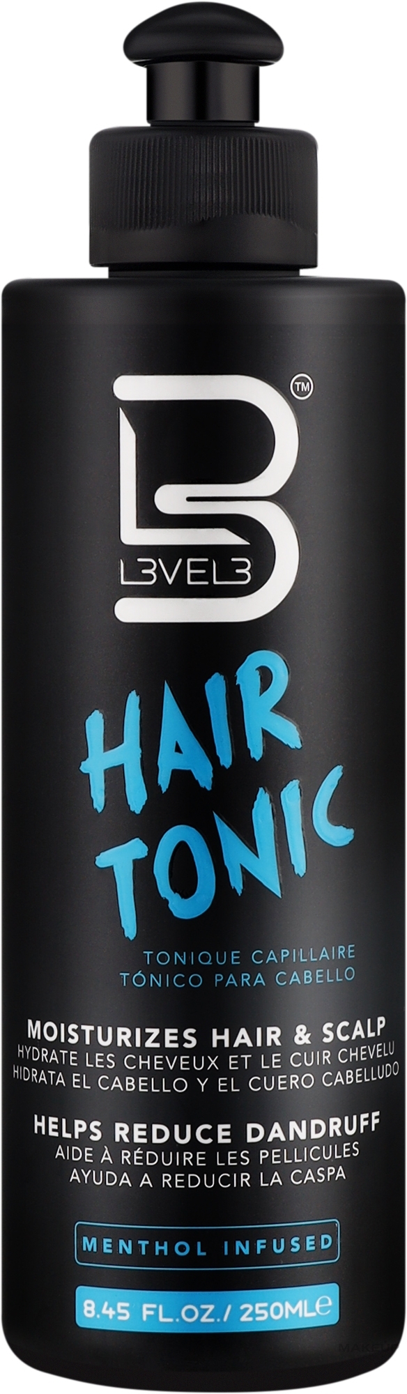 Тоник для волос - Level3 Hair Tonic Moisturizes Hair & Scalp — фото 250ml