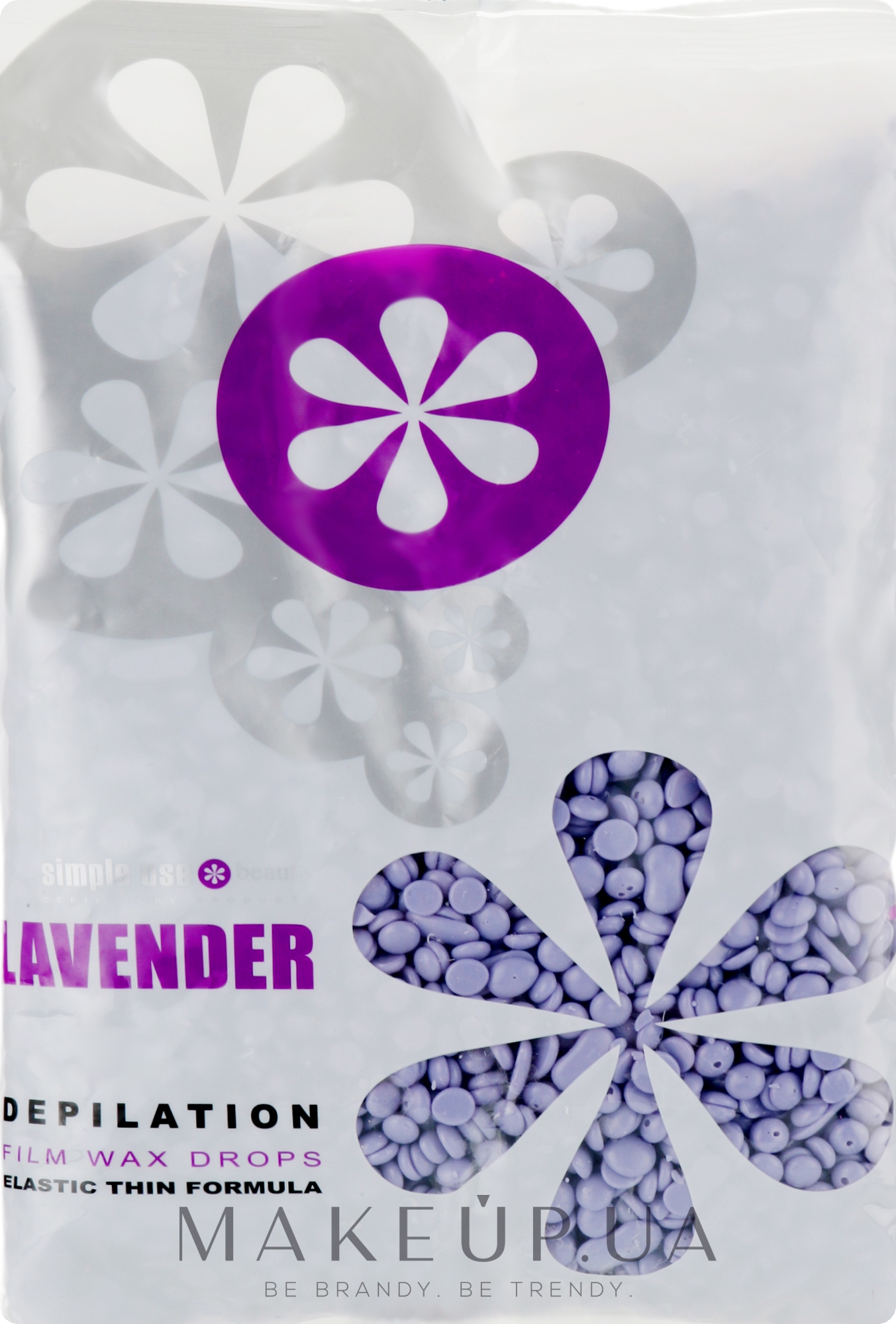Віск для депіляції плівковий у гранулах "Лаванда" - Simple Use Beauty Depilation Film Wax Drops Lavender — фото 800g