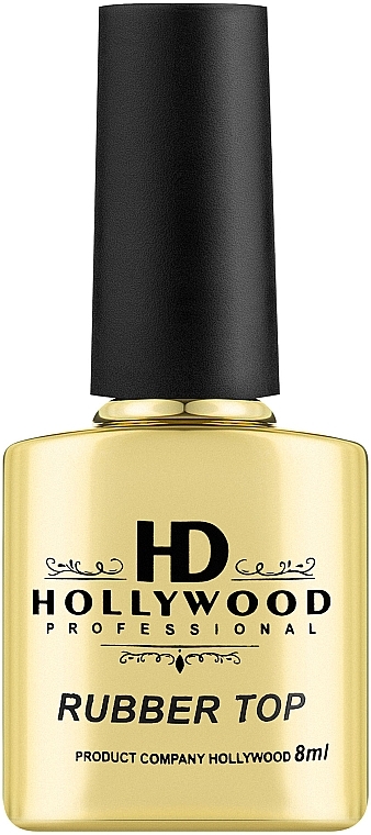 Топ для гель-лаку, каучуковий - HD Hollywood Rubber Top Sticky — фото N1