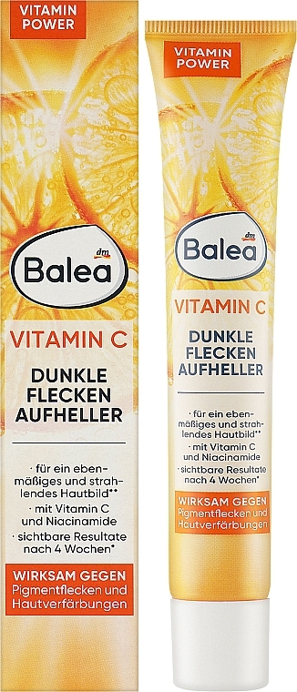 Крем-освітлювач проти пігментних плям - Balea Vitamin C Dunkle Flecken Aufheller — фото N2