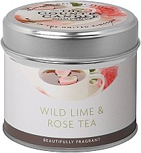 Парфумерія, косметика Ароматична свічка - The Country Candle Company Town & Country Wild Lime & Rose Tea Tin Candle