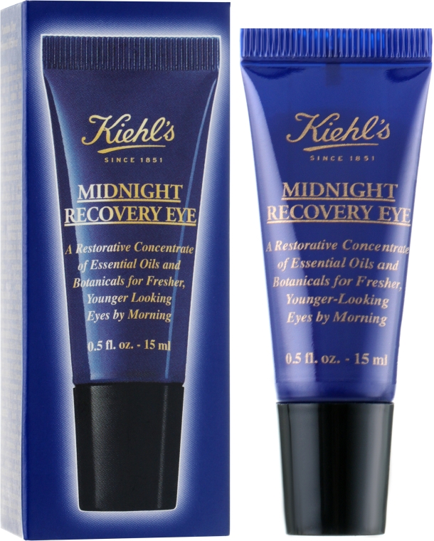 Нічний відновлювальний догляд для шкіри навколо очей - Kiehl's Midnight Recovery Eye — фото N1