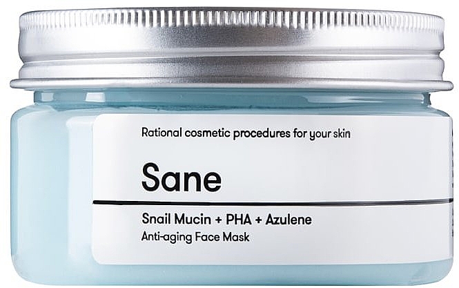 Маска для обличчя з муцином равлика - Sane Anti-aging Face Mask — фото N2