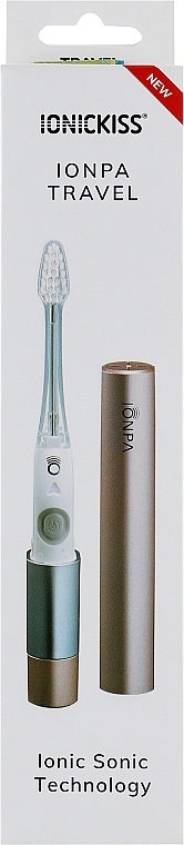 Электрическая ионная зубная щетка, розовое золото - Ionickiss Ionpa Travel — фото N1